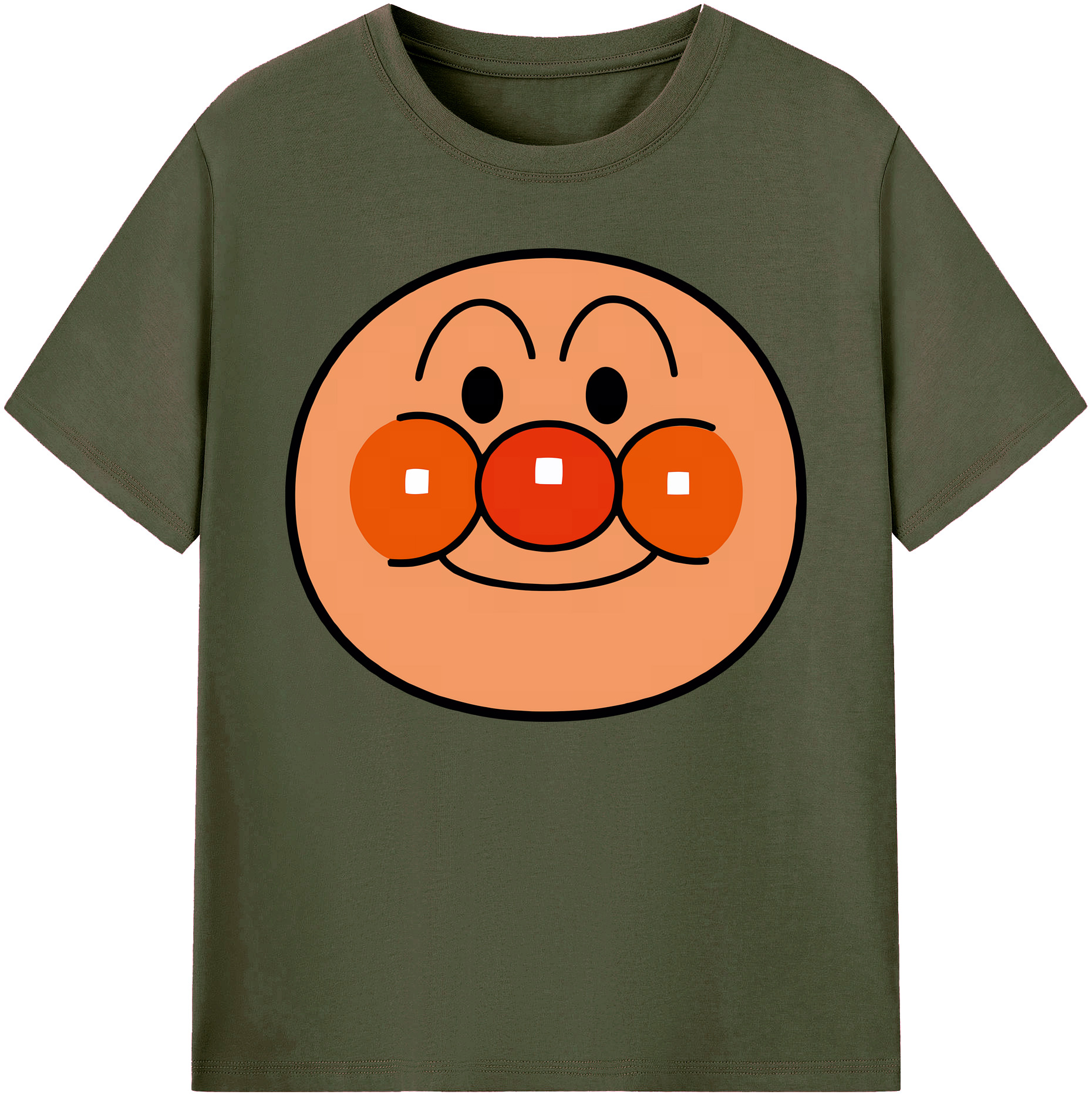 （画像用） アンパンマン Anpanman 綿100％ メンズ半袖Tシャツ｜肌触りやわらか＆通気性